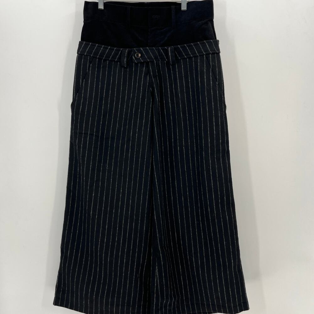 Basketcase Gallery Double Waisted Corduroy Pinstripe Trousers Pants size 32